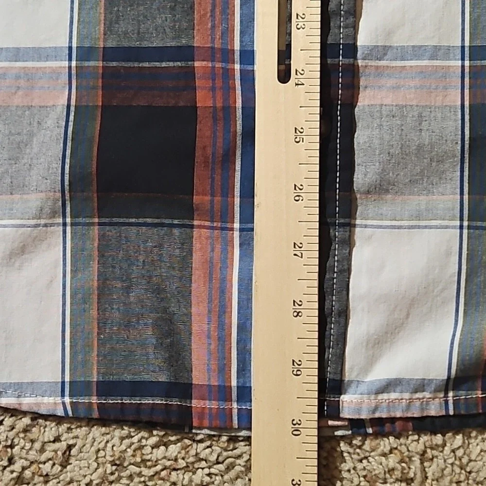Levi's Shirt Mens Extra Large Short Sleeve Plaid Western‎